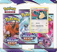 Pokemon SWSH6 Chilling Reign 3-Pack Blister - Snorlax